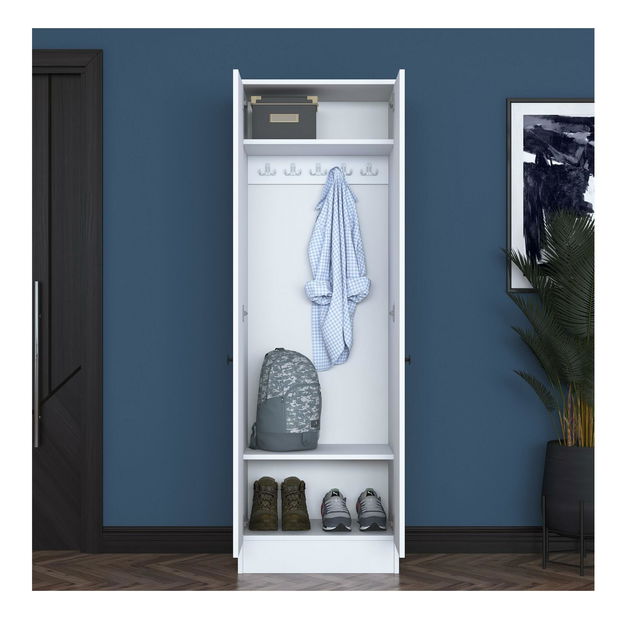 Šatní skříň Bivake 1 (bílá)