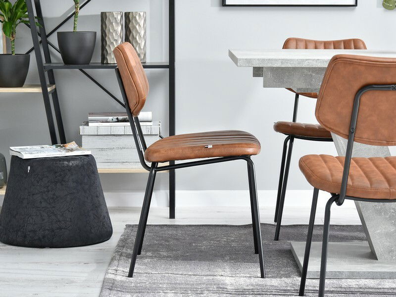 Židle Hugo (hnědá + černá)