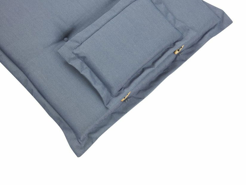 Set 2 ks zahradních židlí Amati (tmavé dřevo + modrá)