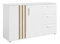 Komoda Tullin 3 (bílá + dub artisan)