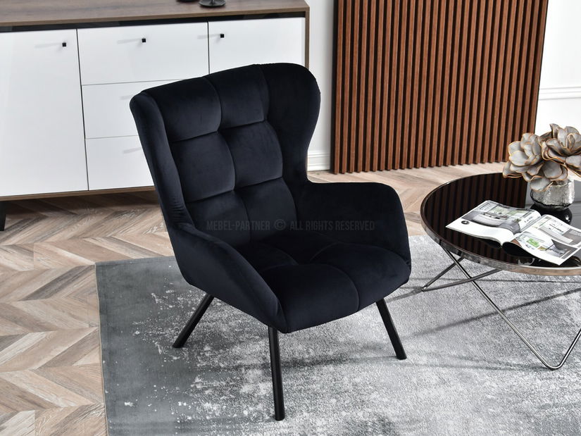 Relaxační křeslo Norweien (černá)