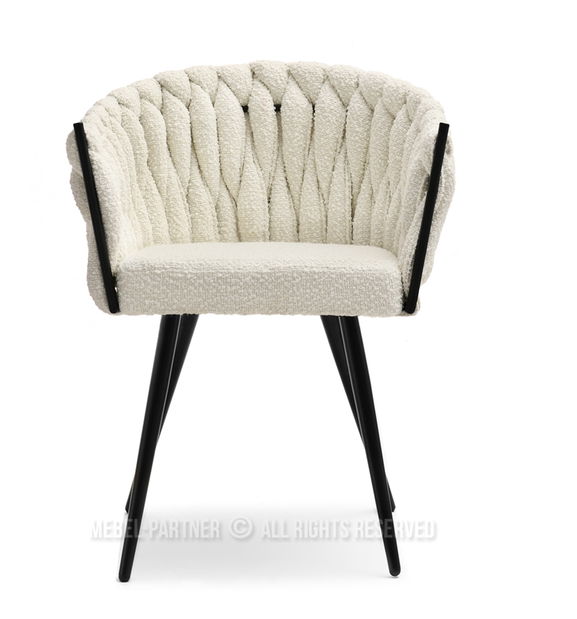 Židle Roza (krémová + černá)