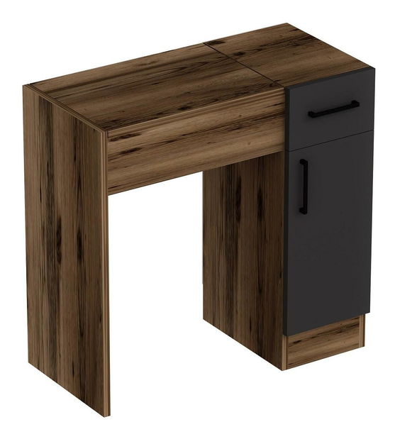 Toaletní stolek Nukela 2 (ořech světlý + antracit)