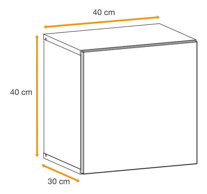 Závěsná skříňka Enderly (dub wotan)