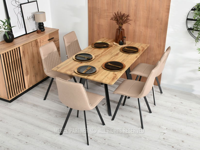 Židle Anda (béžová + černá)