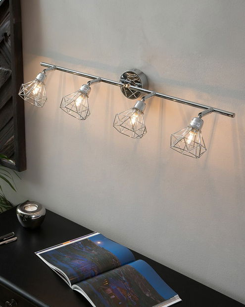 Závěsná lampa Emanuela (stříbrná)