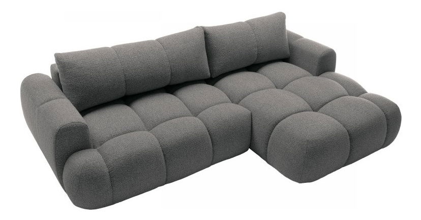 Rohová sedací souprava Zentono (tmavě šedá)