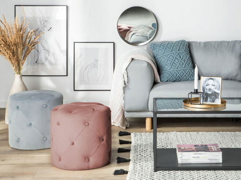 Taburet CORLA (růžová)