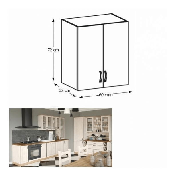 Horní kuchyňská skříňka Regnar G60