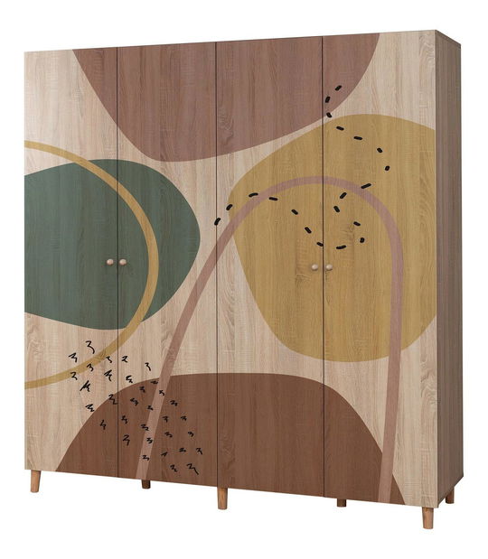 Šatní skříň London 911 (dub sonoma)