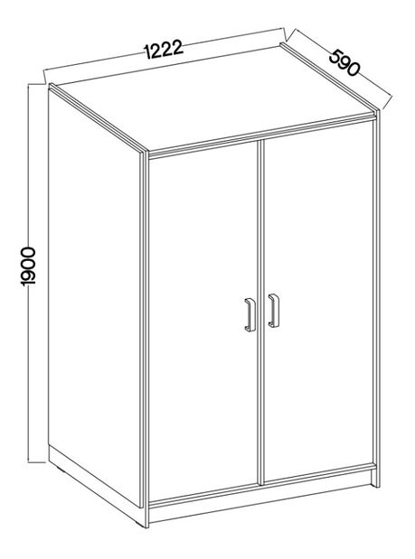 Šatní skříň Kari