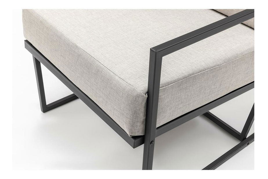 Zahradní křeslo Pedine 1 (béžová + černá)