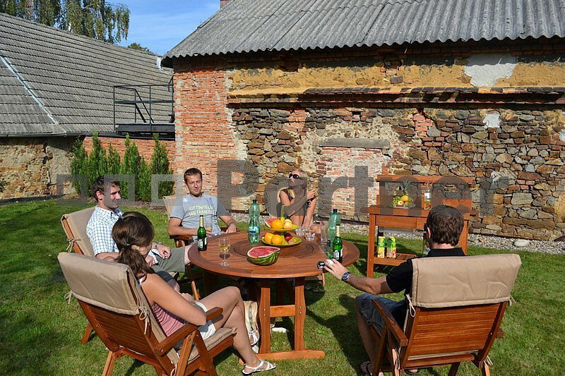 Záhradní nábytek Zaragoza 1+6 (Eukalyptus)