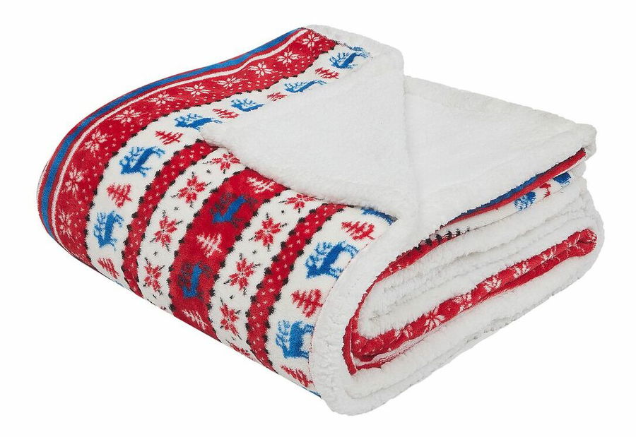 Deka 200x200 cm WINTA (červená + modrá)