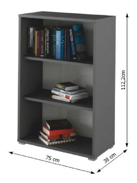 Regál Hamila NEW TYP 04 (grafit)