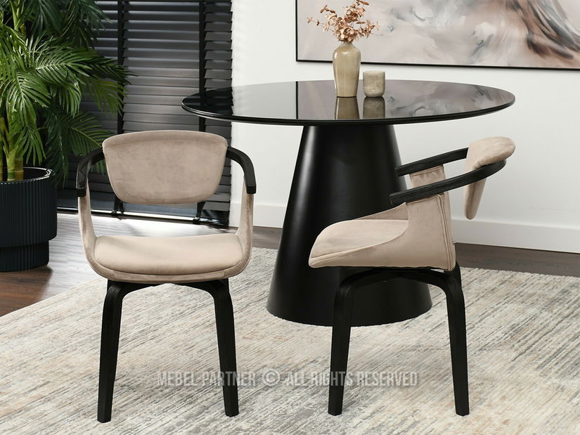 Židle Max K (béžová + černá)