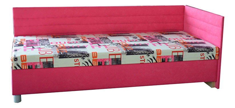 Jednolůžková postel (válenda) 90 cm Emil 2 (se sendvičovou matrací) (P)