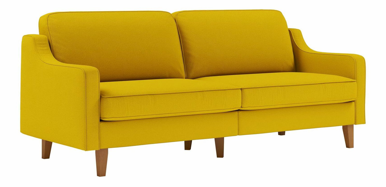 Pohovka Dělají 3 (slunečnicová + ořech)