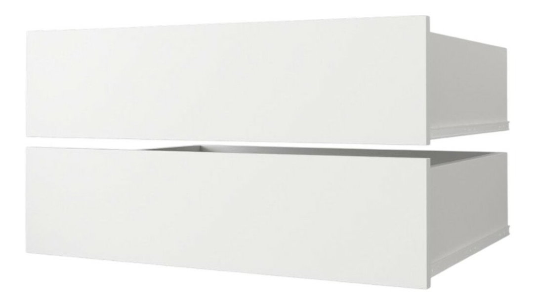 Šatní skříň 130 cm Carmela 40-2 (bílá + zlatá)