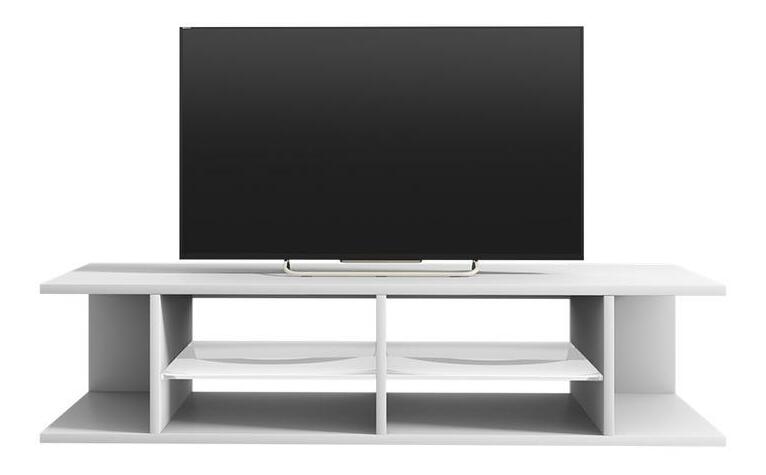 TV skříňka/stolek Monty 137 (s osvětlením) (bílá)