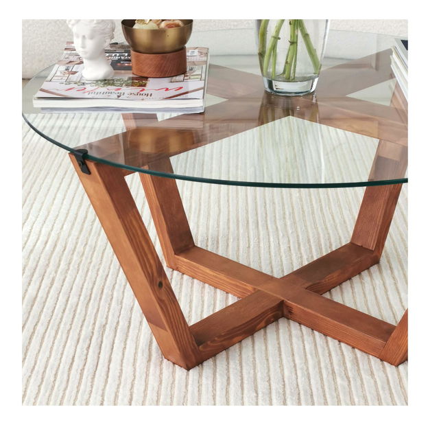 Konferenční stolek Putilo (dřevo přírodní)