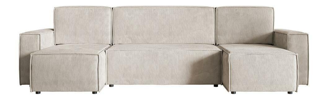 Rohová sedací souprava Copenhagen L (karamelová + černá)