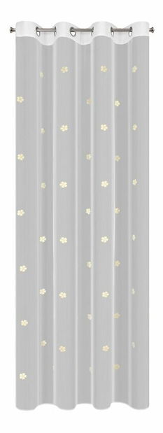 Záclona 140x250 cm Elssa (bílá + žlutá)
