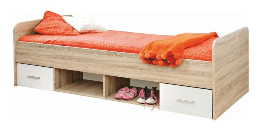 Jednolůžková postel 90 cm Ericus- Typ 04 Bílá