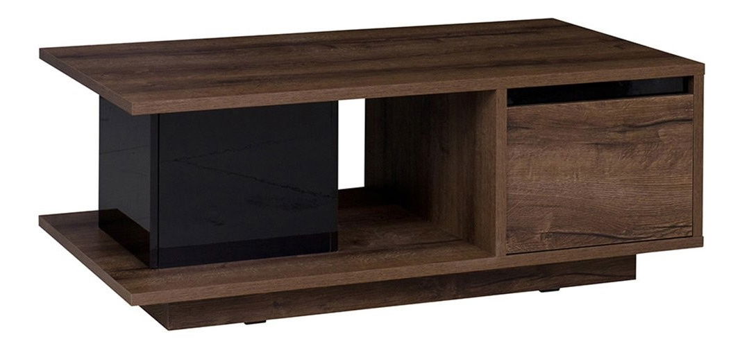 Konferenční stolek Vordeko VD5 (dub monastery + černý lesk)