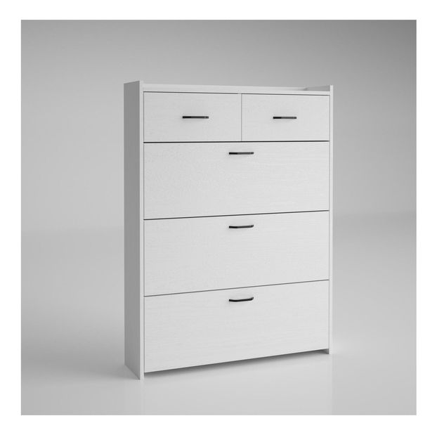 Botník (skříňka na boty) Franc 48 (bílé dřevo)