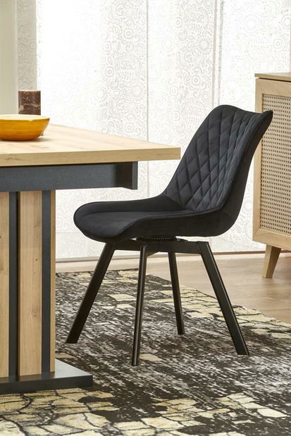 Konferenční stolek Bollea (přírodní dřevo + černá)