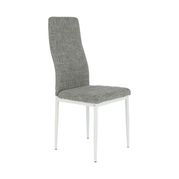 Jídelní židle Toe nova (světlešedá + bílá)