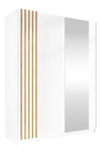 Skříň Bogota 1 (bílá + dub artisan)