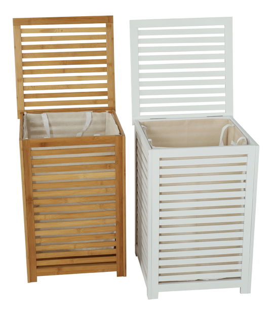 Koš na prádlo Basmal (bílá)