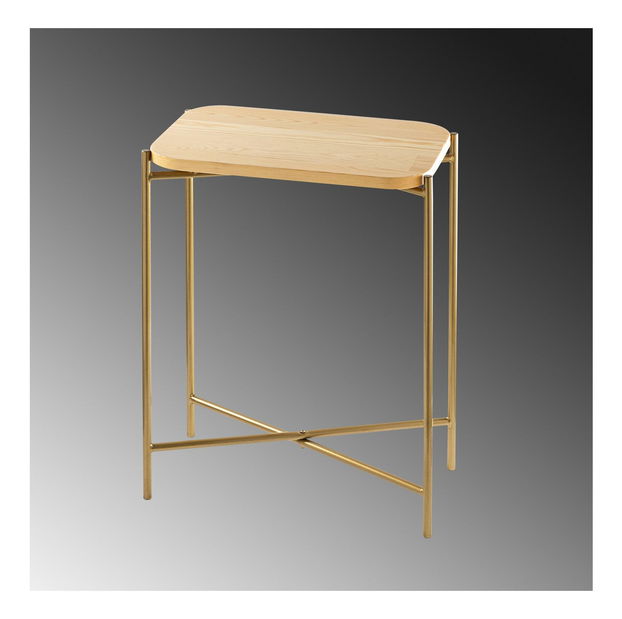 Konferenční stolek Museli 1 (zlatá + přírodní)