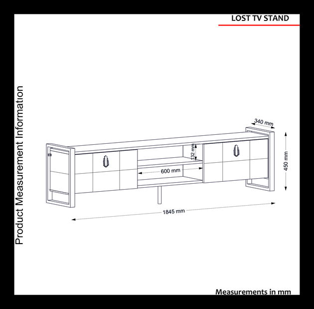 TV stolek/skříňka Losty