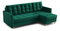 Rohová sedací souprava Divas (P) (tmavě zelená)