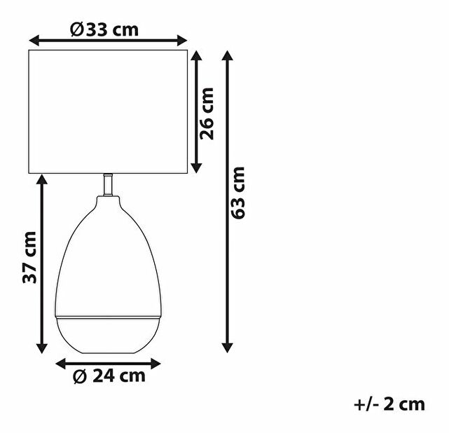 Stolní lampa Okaza (bílá)