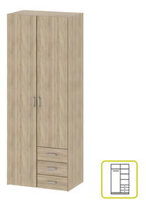 Šatní skříň Got 70425 2D (dub sonoma)