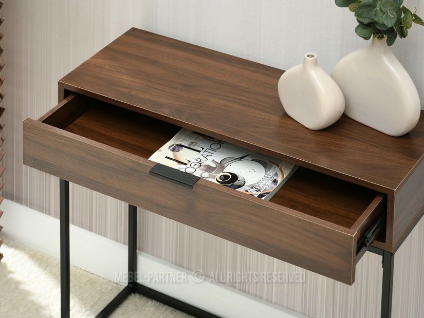 Konzolový stolek Norma M (ořech + černá)