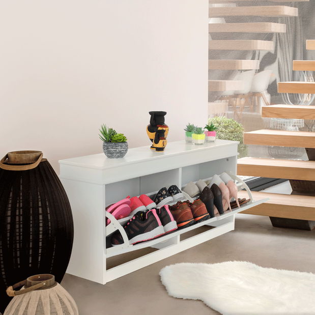 Botník 2-řadový Slebera typ 4 (bílá)