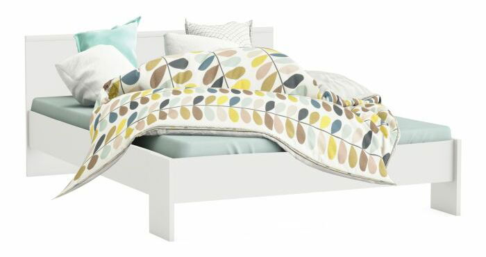 Manželská postel 140 cm ambiant (bílá)