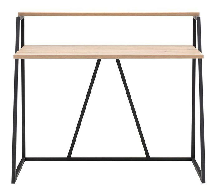 Psací stůl Nidupe 4 (dub safírový + černá)