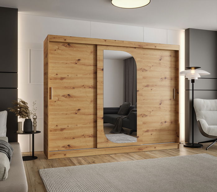 Šatní skříň 250 cm Lulu (dub artisan)