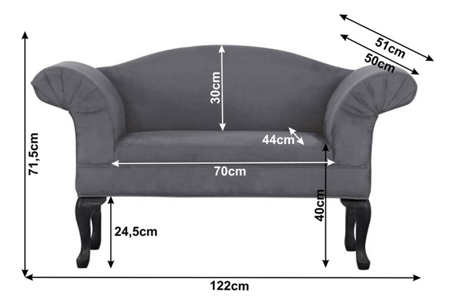 Křeslo Ankiz (šedá)