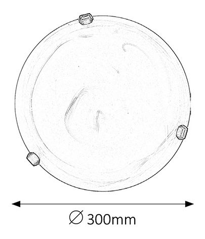 Stropní svítidlo Alabastro 3203 (rýžové kamenné sklo + bronzové úchytky)