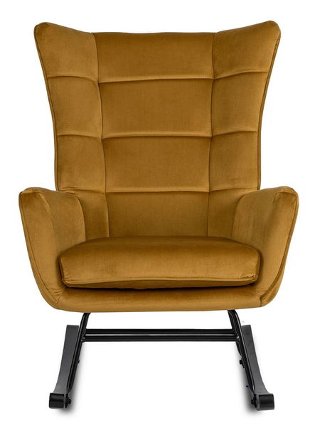 Houpací křeslo Jasusas (hořčicová)