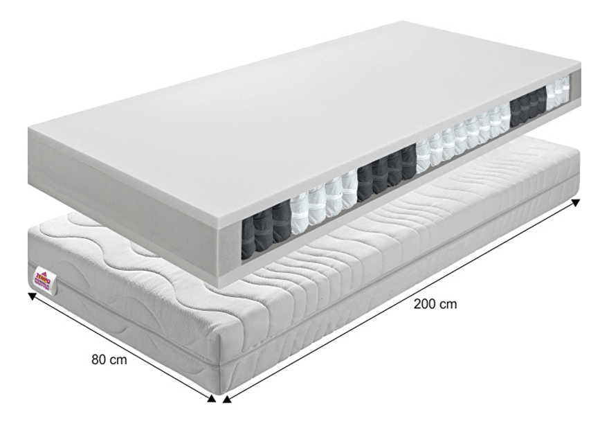 Pružinová matrace Teilon 200 x 80 cm