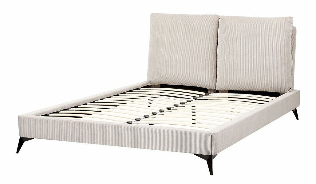 Manželská postel 140 cm Mellody (světlobéžová) (s roštem)