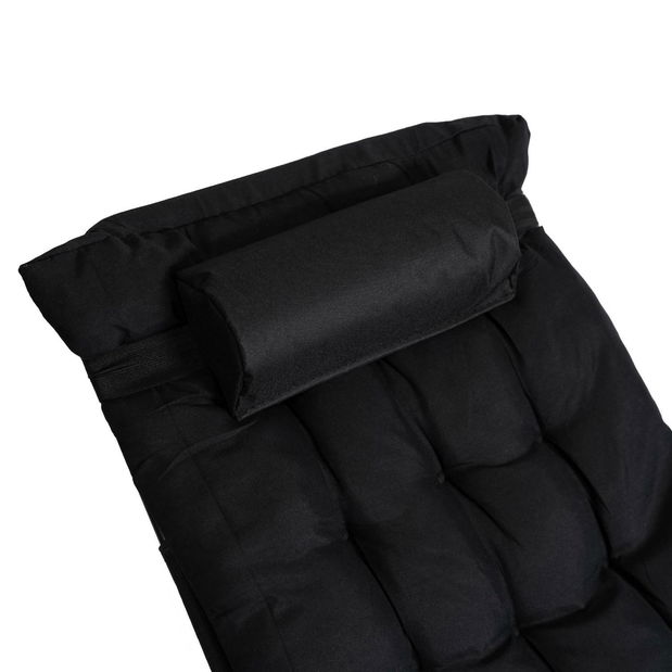 Zahradní lehátko Enfrenta (černá)